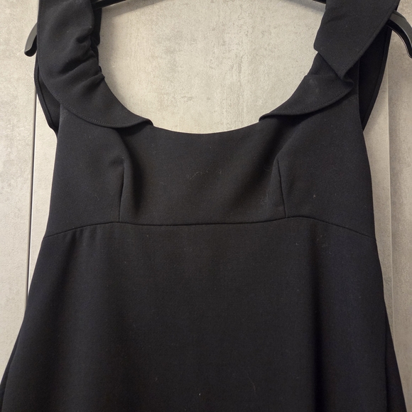 Milly Black Ruffle Mini Dress - Picture 4 of 4